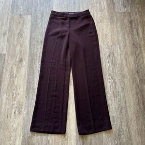 Vintage 90s Bebe Office Corpcore Pleated Wide Leg Trouser Dress Pants Size 2